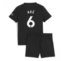 Manchester City Nathan Ake #6 Koszulka Wyjazdowa dzieci 2025-26 Krótki Rękaw (+ krótkie spodenki)